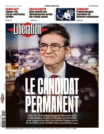 Libération du Lundi 4 Mai 2026