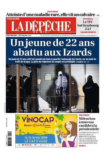 La Dépêche du Midi (16 Éditions) Du Lundi 4 Mai 2026