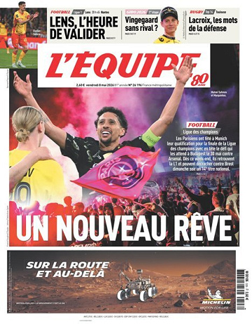 L’equipe du Vendredi 8 Mai 2026
