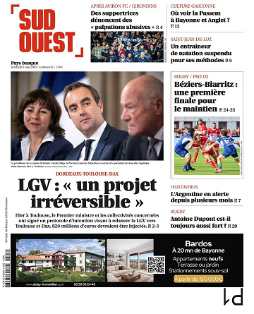 Sud Ouest (10 Éditions) Du 8 Mai 2026