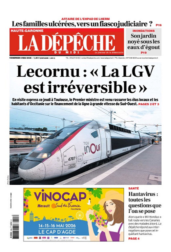 La Dépêche du Midi (16 Éditions) Du Vendredi 8 Mai 2026