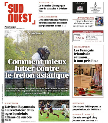 Sud Ouest (10 Éditions) Du Samedi 9 Mai 2026