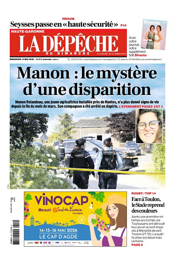 La Dépêche du Midi (16 Éditions) Du Dimanche 10 Mai 2026