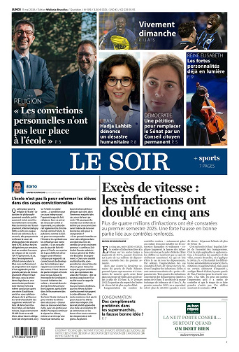 Le Soir Wallonie-Bruxelles du lundi 11 mai 2026