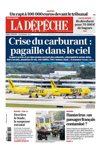 La Dépêche du Midi (16 Éditions) Du Lundi 11 Mai 2026