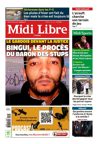 Midi Libre (14 Éditions) Du Lundi 18 Mai 2026