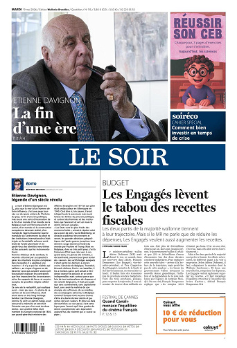 Le Soir Wallonie-Bruxelles du mardi 19 mai 2026