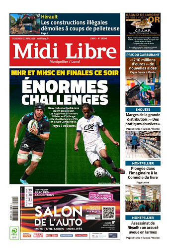 Midi Libre (13 Éditions) Du Vendredi 22 Mai 2026