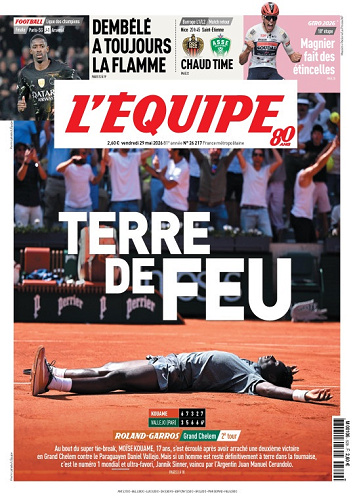 L’Équipe Du Vendredi 29 Mai 2026