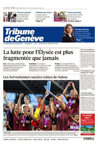 Tribune de Genève - 1er Juin 2026
