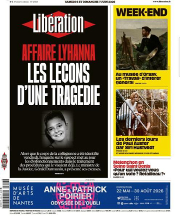 Libération du Samedi 6 et Dimanche 7 Juin 2026