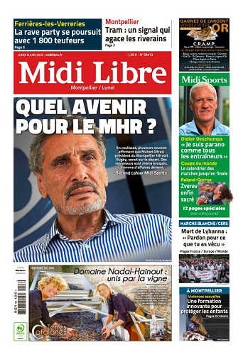Midi Libre (14 Éditions) Du Lundi 8 Juin 2026
