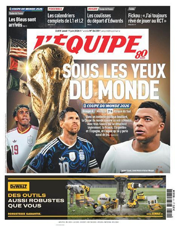 L’equipe du Jeudi 11 Juin 2026