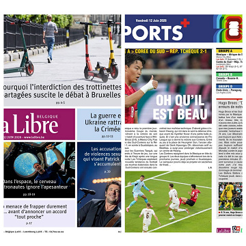 La Libre belgique + Les Sports Du vendredi 12 Juin 2026