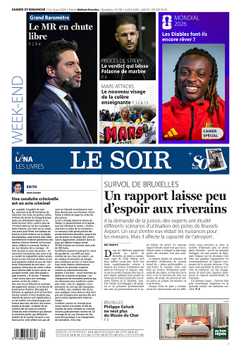 Le Soir Wallonie-Bruxelles du samedi 13 et dimanche 14 juin 2026 + Le Soir WE + Le Soir Lena