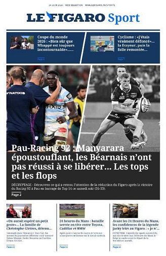 Le Figaro Sport - 14 Juin 2026