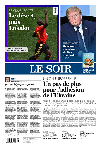 Le Soir Wallonie-Bruxelles du mardi 16 juin 2026
