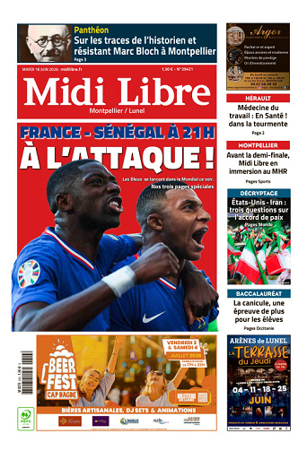 Midi Libre (14 Éditions) Du Mardi 16 Juin 2026