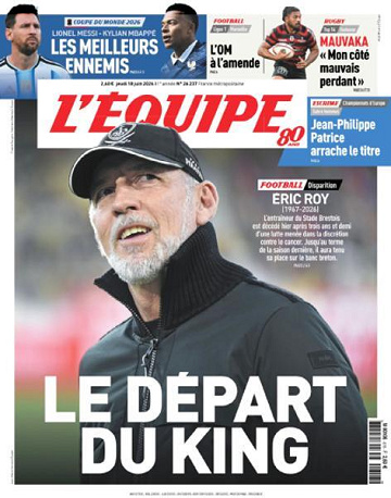 L’equipe du Jeudi 18 Juin 2026