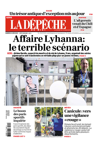 La Dépêche du Midi (16 Éditions) Du Samedi 20 Juin 2026