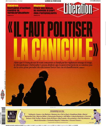 Libération du Lundi 22 Juin 2026