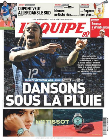 L’equipe du Lundi 22 Juin 2026