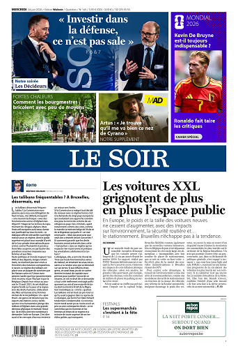 Le Soir Wallonie du mercredi 24 juin 2026 + Le Soir Mad