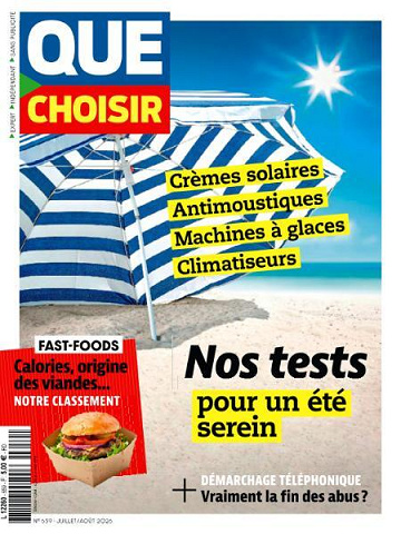 Que Choisir - Juillet-Août 2026