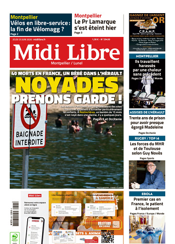 Midi Libre (14 Éditions) Du Jeudi 25 Juin 2026