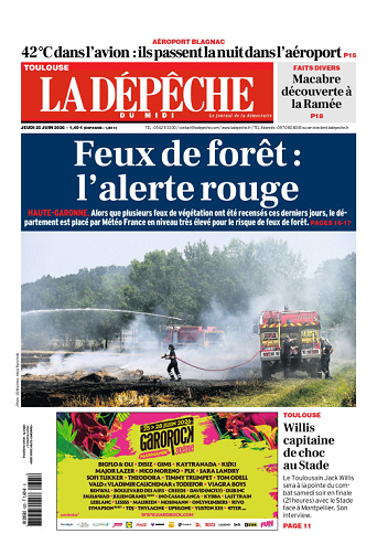 La Dépêche du Midi (16 Éditions) Du Jeudi 25 Juin 2026