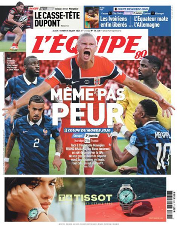 L’equipe du Vendredi 26 Juin 2026