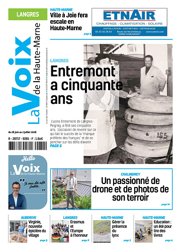 La Voix de la Haute-Marne (3 Editions) Du Vendredi 26 juin 2026