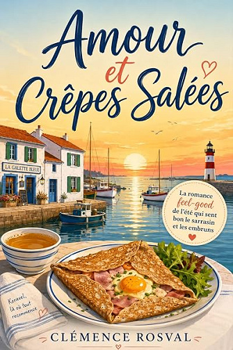 Amour et Crêpes Salées: La romance feel-good de l’été qui sent bon la Bretagne, le sarrasin et les secondes chances - Clémence Rosval (2026)