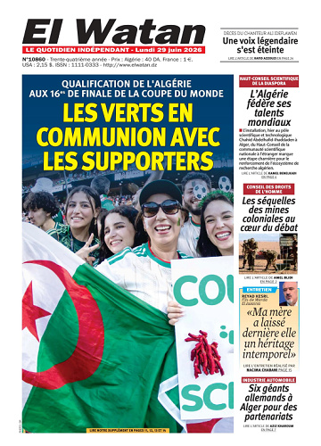 El Watan Du Lundi 29 Juin 2026
