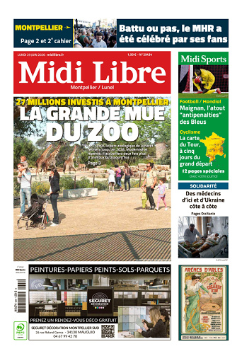 Midi Libre (14 Éditions) Du Lundi 29 Juin 2026