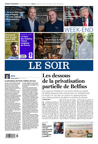 Le Soir Wallonie du samedi 04 et dimanche 05 juillet 2026 + Le Soir WE + Le Soir Lena