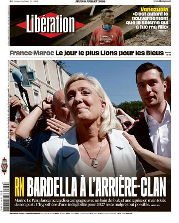 Libération du Jeudi 9 Juillet 2026