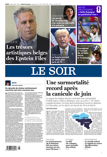 Le Soir Wallonie-Bruxelles du jeudi 09 juillet 2026