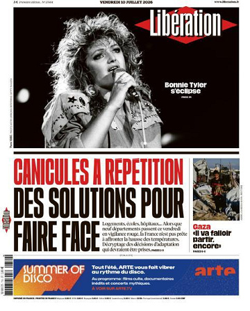 Libération du Vendredi 10 Juillet 2026