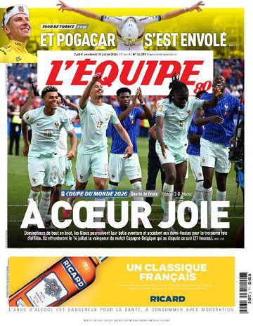 L’equipe du Vendredi 10 Juillet 2026