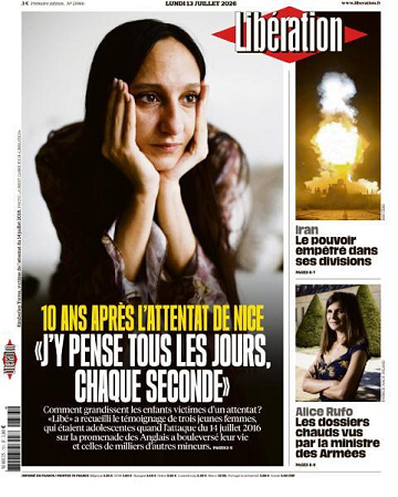 Libération du Lundi 13 Juillet 2026