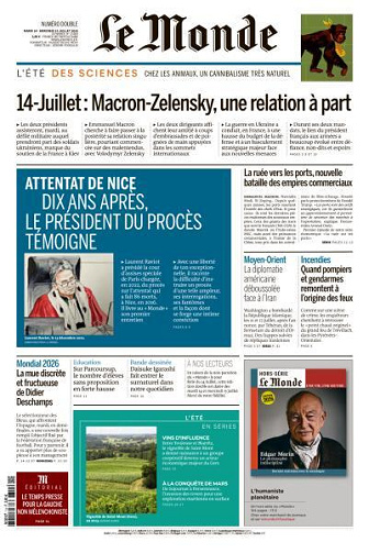 Le Monde - 14-15 Juillet 2026