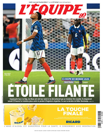 L'Equipe - 15 juillet 2026