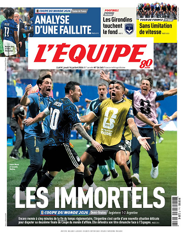 L'Equipe - 16 juillet 2026
