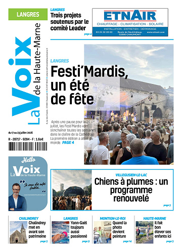 La Voix de la Haute-Marne (3 Editions) Du Vendredi 17 juillet 2026