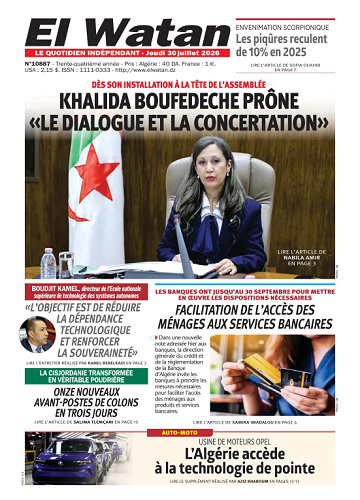 El Watan Du Jeudi 30 Juillet 2026