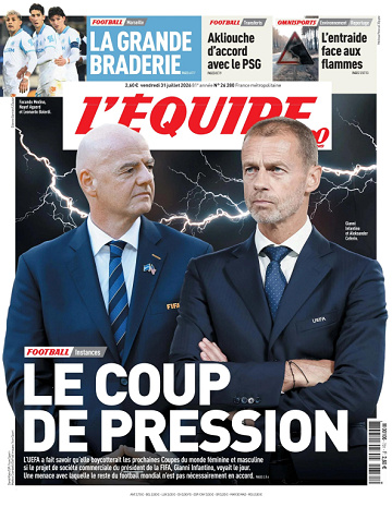 L’Équipe Du Vendredi 31 Juillet 2026