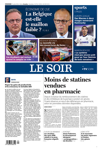 Le Soir Bruxelles du Vendredi 31 juillet 2026