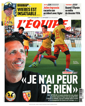 L’Équipe Du Lundi 3 Août 2026