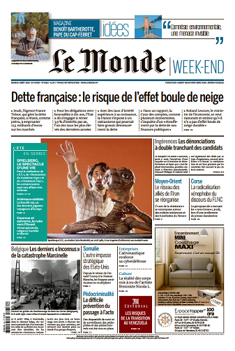 Le Monde Du Samedi 8 Août 2026